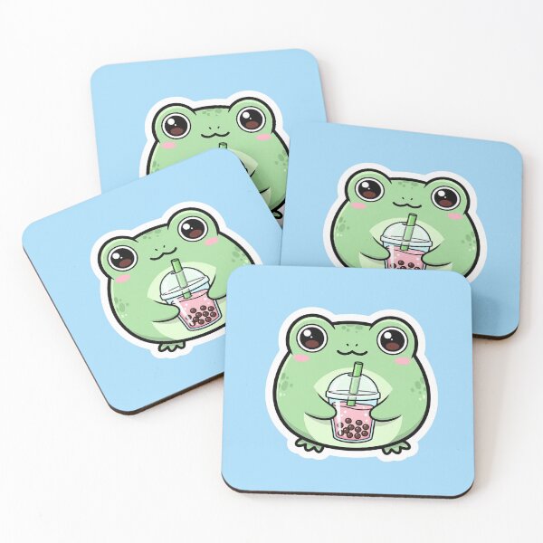 Item preview, Cute Kawaii Frog with Boba Tea designed and sold by Mokaky9.