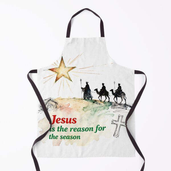 Item preview, Jesus is the Reason – Impressionist Christmas Star & Wise Men Sketch designed and sold by AniDawn.