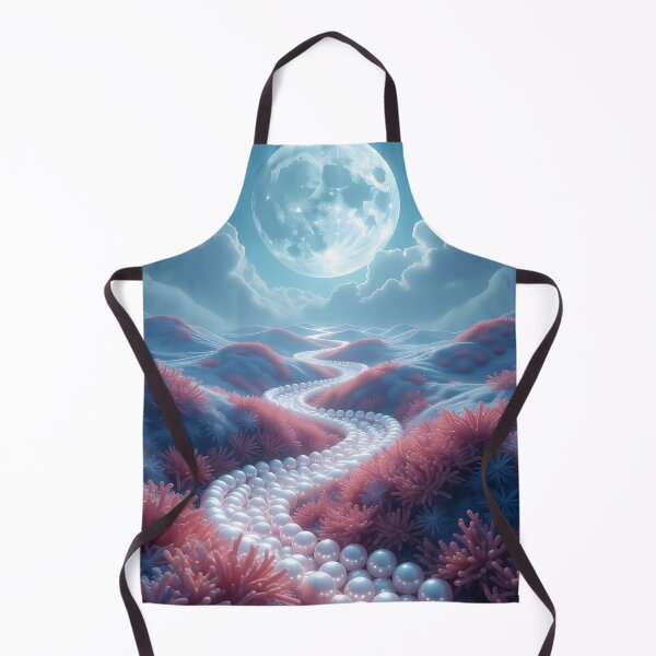 Item preview, Full Moon Clouds over Sand Dunes, Pearls & Corals, Fantasy Scifi Luminescence Landscape (image size 8320x12480) designed and sold by Digital-Davinci.