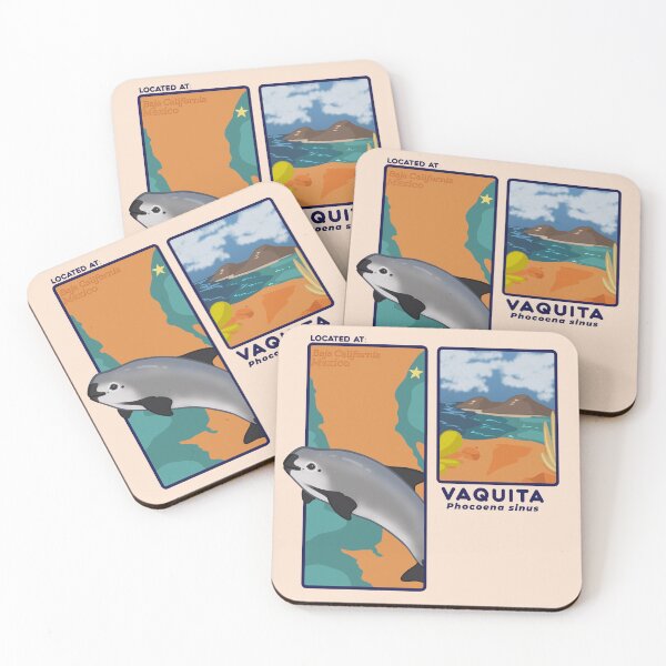 Item preview, Vaquita Porpoise Info Card  designed and sold by Aloe and Monstera.