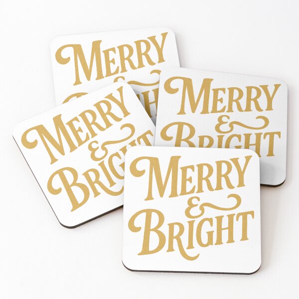 Item preview, Merry & Bright – Vintage Holiday Lettering designed and sold by Tidal Arts.