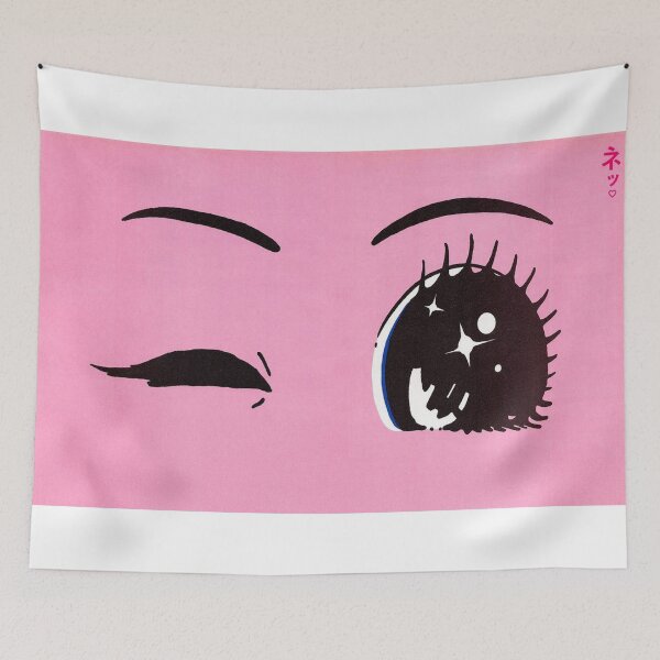 Item preview, Giant Sparkle Anime Eye – Retro Pink J-Pop  designed and sold by LoLife.