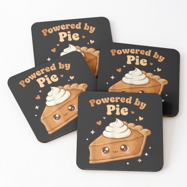 Item preview, Powered by Pie Kawaii Thanksgiving T-Shirt: Cute Slice of Pumpkin Pie with Blushing Cheeks & Sparkles designed and sold by ZyxDes.