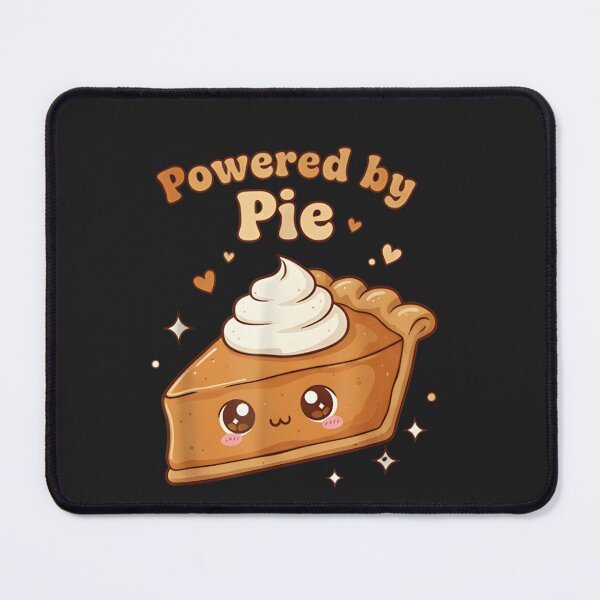 Item preview, Powered by Pie Kawaii Thanksgiving T-Shirt: Cute Slice of Pumpkin Pie with Blushing Cheeks & Sparkles designed and sold by ZyxDes.