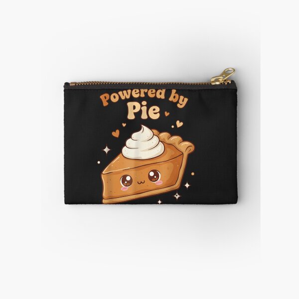 Item preview, Powered by Pie Kawaii Thanksgiving T-Shirt: Cute Slice of Pumpkin Pie with Blushing Cheeks & Sparkles designed and sold by ZyxDes.