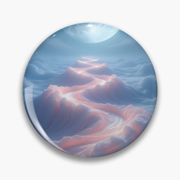 Item preview,  Full Moon, Waves of Clouds, Fantasy Scifi Luminescence Landscape (image size 8320x12480) designed and sold by Digital-Davinci.