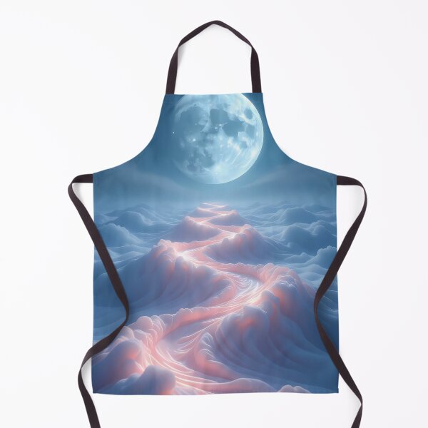 Item preview, Full Moon, Waves of Clouds, Fantasy Scifi Luminescence Landscape (image size 8320x12480) designed and sold by Digital-Davinci.
