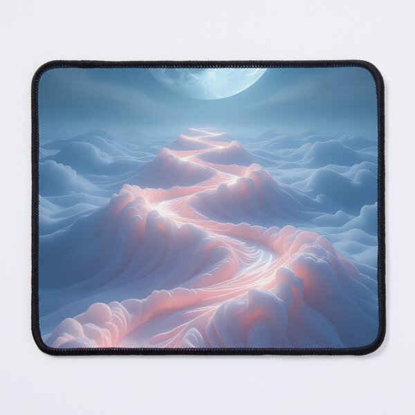 Item preview, Full Moon, Waves of Clouds, Fantasy Scifi Luminescence Landscape (image size 8320x12480) designed and sold by Digital-Davinci.