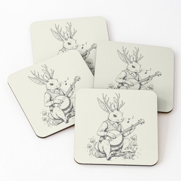 Item preview, Jackalope Playing Banjo Vintage Weirdcore Music designed and sold by Y-Vibes.