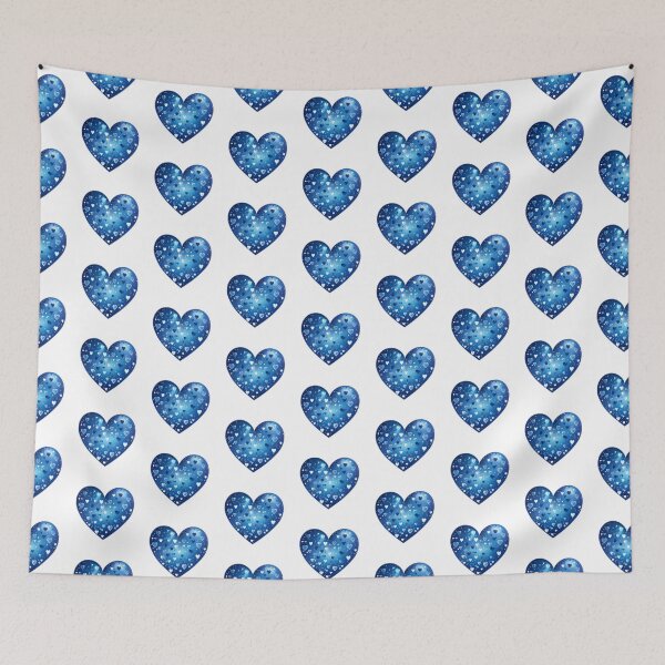 Item preview, Starred Blue Heart designed and sold by New-School-Wave.