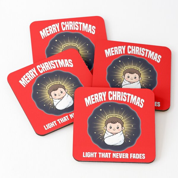 Item preview, MERRY CHRISTMAS - LIGHT THAT NEVER FADES | Eternal Christmas Nativity | Christian Faith designed and sold by KEF Custom.