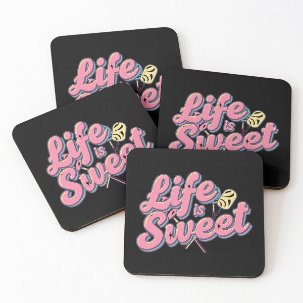 Item preview, Life is Sweet message for positivity and happy lifestyle moments design designed and sold by DigitalGraphic1.