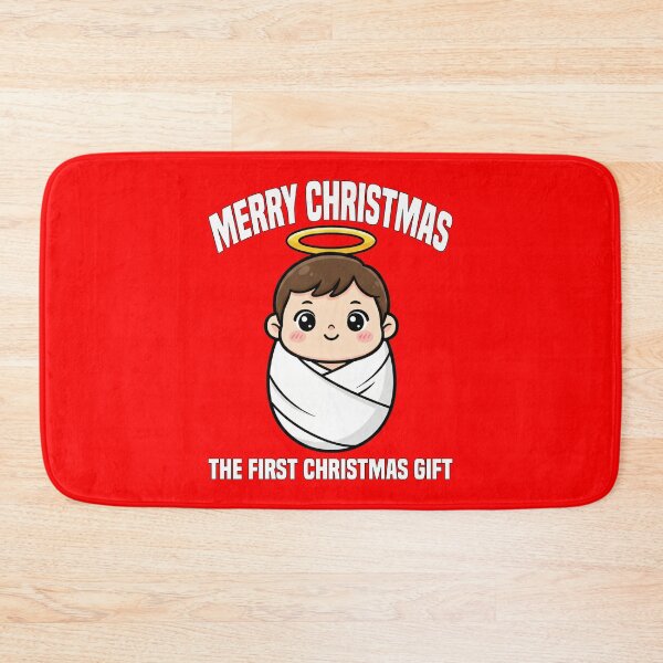 Item preview, MERRY CHRISTMAS - THE FIRST CHRISTMAS GIFT | Christian Nativity Manger Art | Merry Christmas Tee designed and sold by KEF Custom.