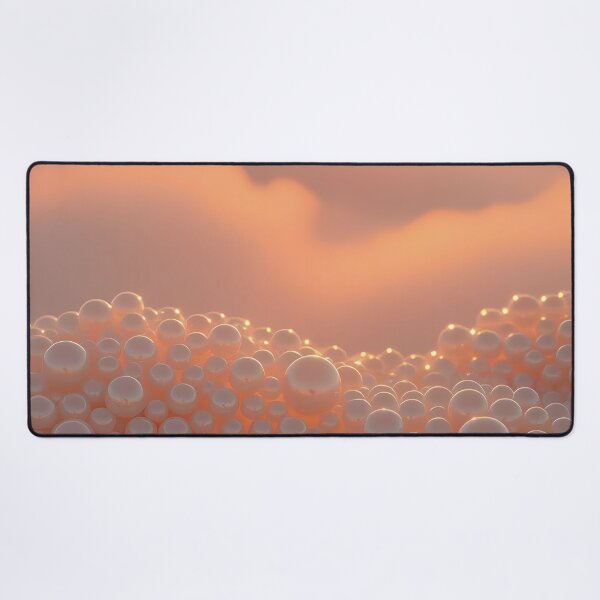 Item preview, Yellow Sunset, Glowing Pearls & Clouds,  Fantasy Scifi Luminescence Landscape (image size 8320x12480) designed and sold by Digital-Davinci.