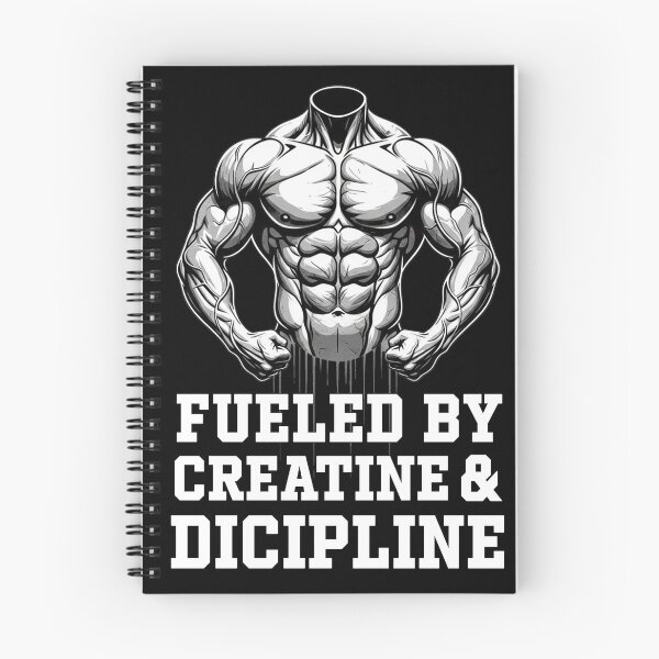 Item preview, Fueled by Creatine & Discipline – Hardcore Gym Motivation Print designed and sold by Born To Be Fit.