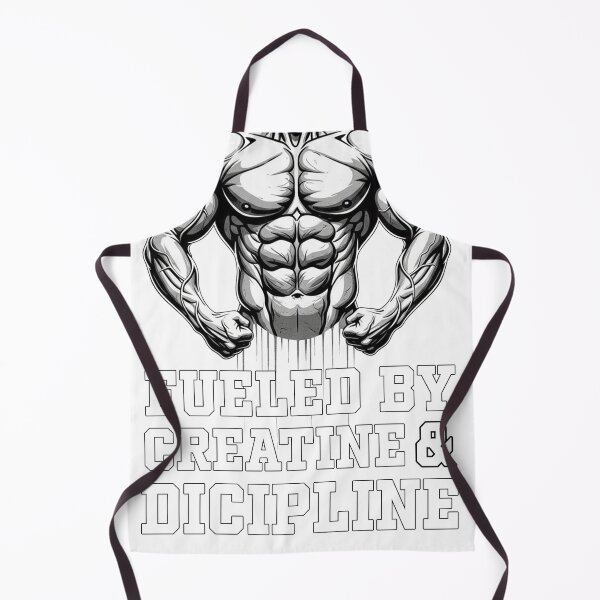 Item preview, Fueled by Creatine & Discipline – Hardcore Gym Motivation Print designed and sold by Born To Be Fit.