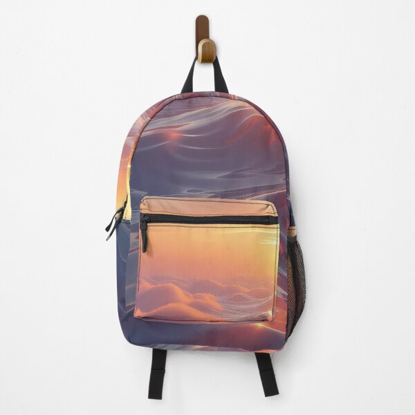 Item preview, Yellow Sunset, Clouds, Water Waves, Fantasy Scifi Luminescence Landscape (image size 8320x12480) designed and sold by Digital-Davinci.