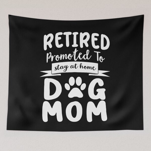 Item preview, Minimalist Retired Stay at Home Dog Mom Shirt designed and sold by TinaMDedrick.
