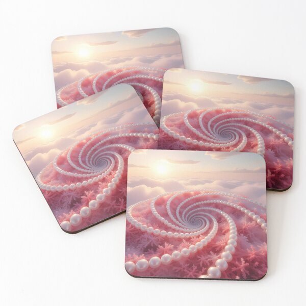 Item preview, Coral Spirals, Sun & Clouds, Fantasy Scifi Luminescence Landscape (image size 8320x12480) designed and sold by Digital-Davinci.
