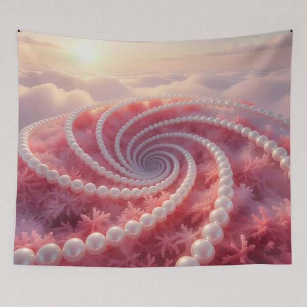 Item preview, Coral Spirals, Sun & Clouds, Fantasy Scifi Luminescence Landscape (image size 8320x12480) designed and sold by Digital-Davinci.