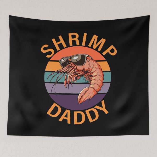 Item preview, Shrimp Daddy Retro Vibe Tee designed and sold by LarryMBrown.