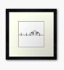 Boxing Engine Heartbeat Framed Print