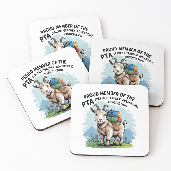 Item preview, Proud Member of the PTA Parent Teacher Adventure Goat Design designed and sold by SplashTastic.