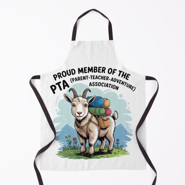 Item preview, Proud Member of the PTA Parent Teacher Adventure Goat Design designed and sold by SplashTastic.