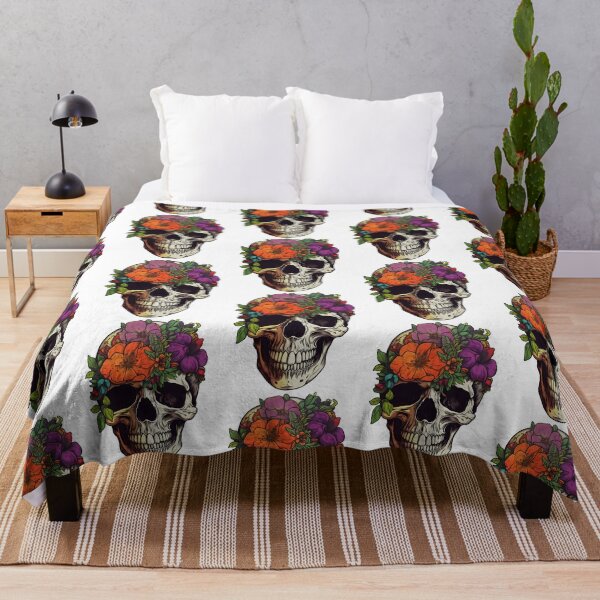 Item preview, Skull And Flowers 21 designed and sold by zidan-orange.
