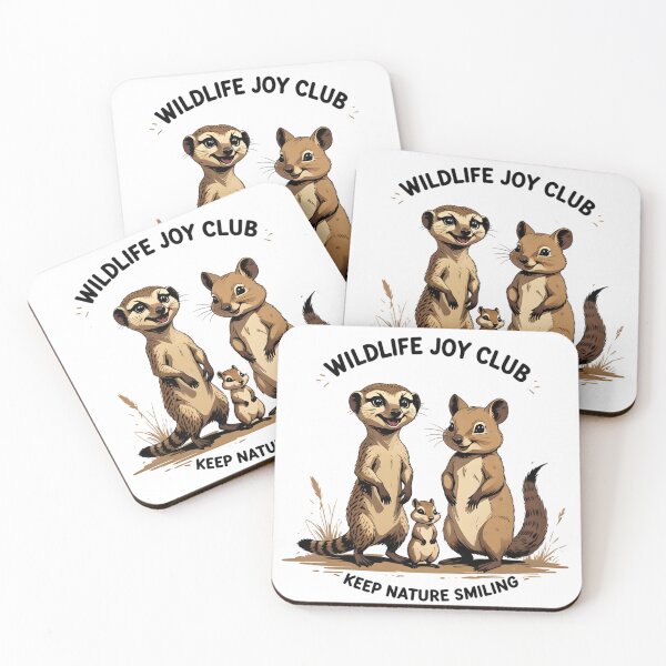 Item preview, Cute Meerkat, Squirrel and Chipmunk Retro Wildlife Illustration designed and sold by BankMano.