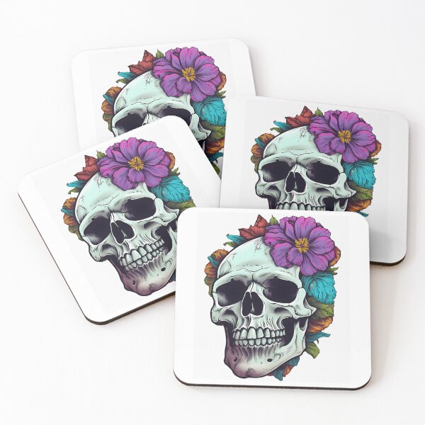 Item preview, Skull And Flowers  designed and sold by zidan-orange.