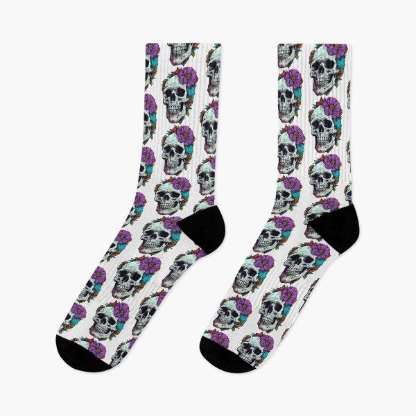 Item preview, Skull And Flowers  designed and sold by zidan-orange.