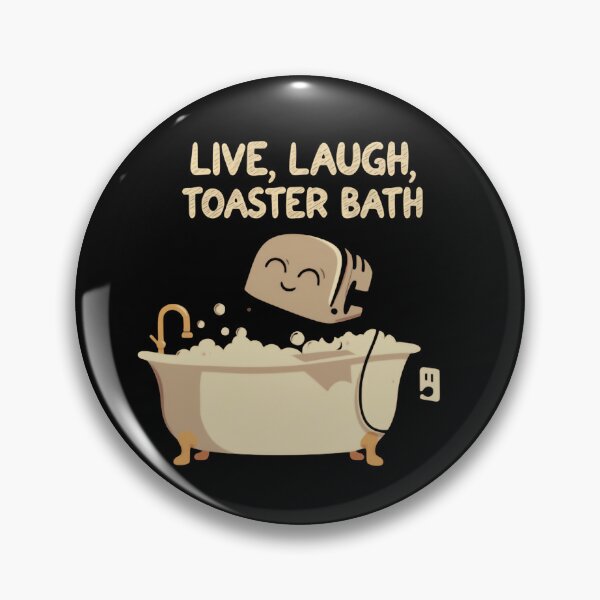 Item preview, Live Laugh Toaster Bath Exploding Steam Shower Madness Skeleton designed and sold by SkeletonsDanger.