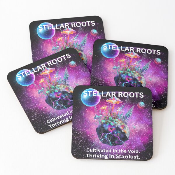 Item preview, STELLAR ROOTS Cosmic Flora Watercolor Art Print & Space Fungi Sci-Fi Gift designed and sold by Searching ideas.
