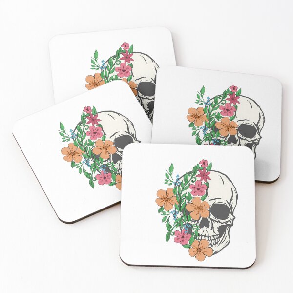 Item preview, Floral Skull designed and sold by zidan-orange.