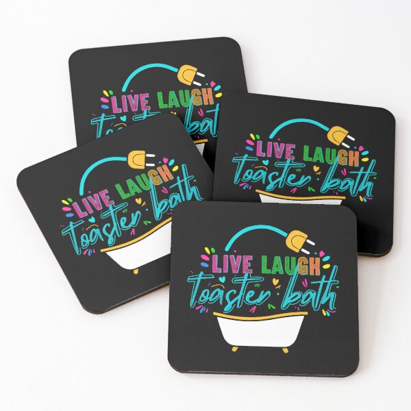 Item preview, Live Laugh Toaster Bath Wild Impractical Bathroom Moments designed and sold by SkeletonsDanger.