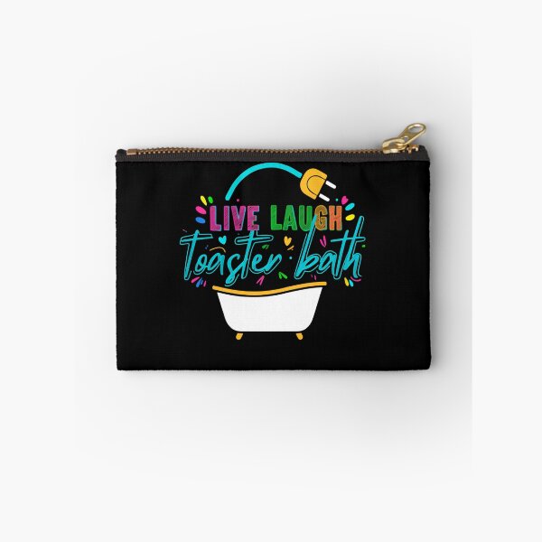 Item preview, Live Laugh Toaster Bath Wild Impractical Bathroom Moments designed and sold by SkeletonsDanger.
