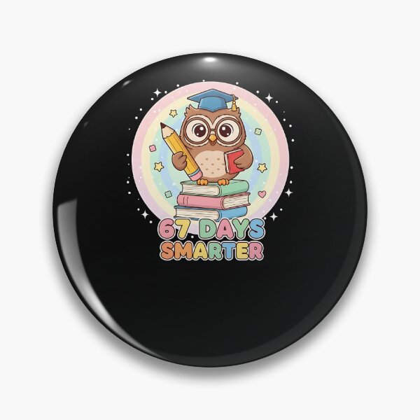 Item preview, 67 Days Smarter Funny Six Seven Meme Owl 6 7 designed and sold by facegm.