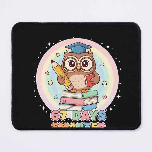 Item preview, 67 Days Smarter Funny Six Seven Meme Owl 6 7 designed and sold by facegm.
