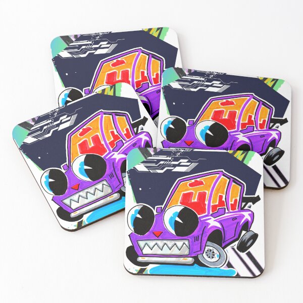 Item preview, cartoon car design 5 designed and sold by vallertine.