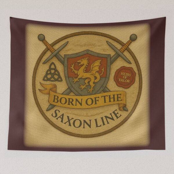 Item preview, Born of the Saxon Line • Saxon Heritage Crest Emblem designed and sold by fairmaiden7.
