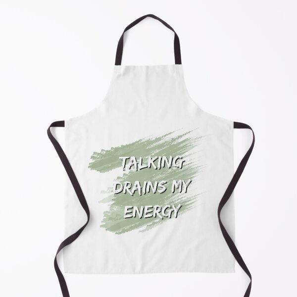 Item preview, Talking Drains My Energy – Funny Introvert Office Quote designed and sold by CielaNoir.