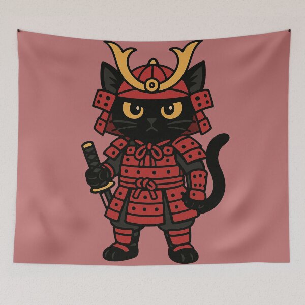 Item preview, Samurai Cat designed and sold by soul-so-happy.