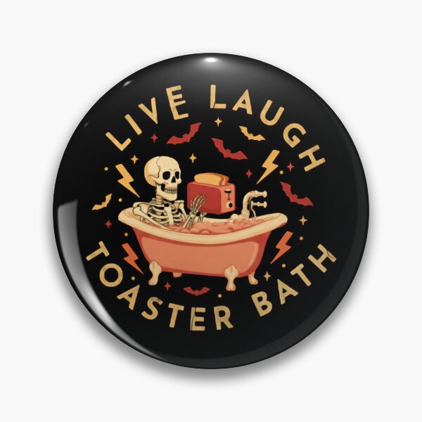 Item preview, Live Laugh Toaster Bath Overflowing Steam Chaos designed and sold by SkeletonsDanger.