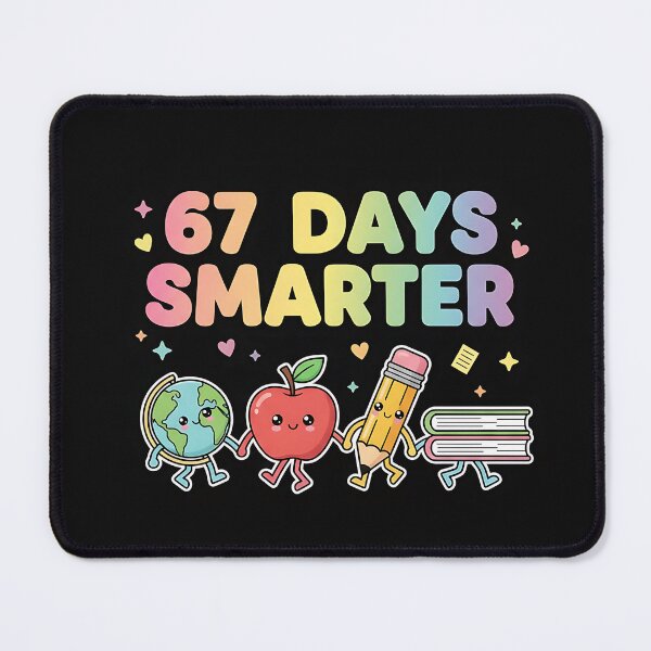 Item preview, 67 Days Smarter Shirts Six Seven Kids Students Teacher designed and sold by facegm.