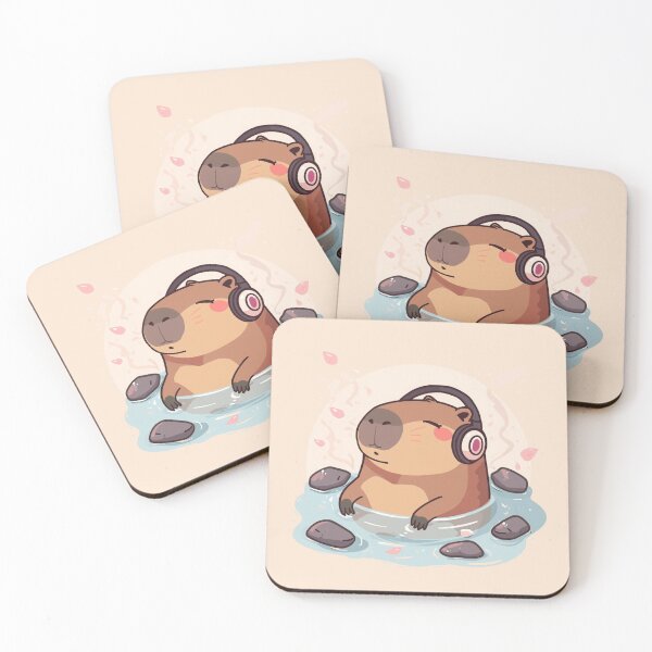 Item preview, Relaxing Capybara Zen Art – Cute Chill Animal Illustration for Aesthetic Vibes designed and sold by Aziz141.