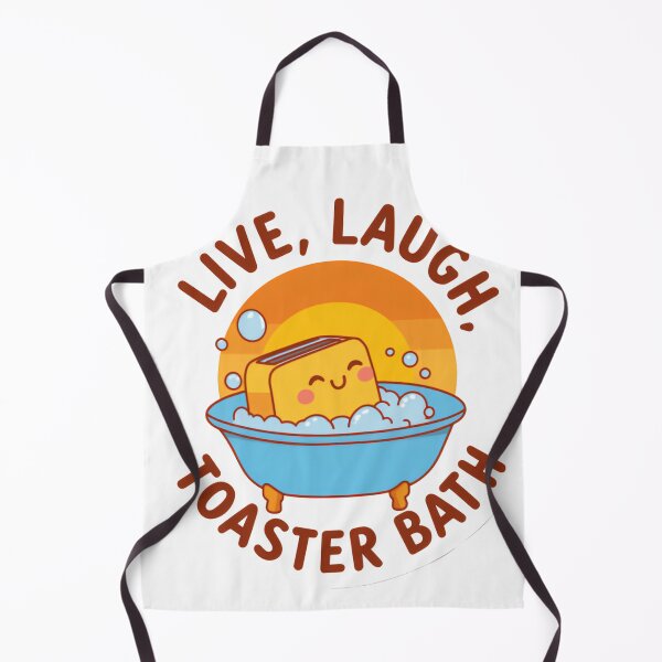 Item preview, Live Laugh Toaster Bath Funny Toast Taking a Shower Silly Soak designed and sold by SkeletonsDanger.