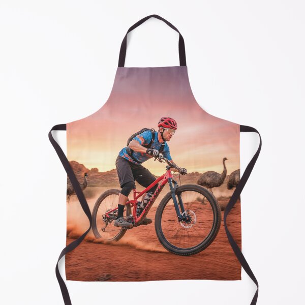 Item preview, Golden Hour Mountain Biker - Emus & Dirt Trails. designed and sold by Hinson MTB Visuals.