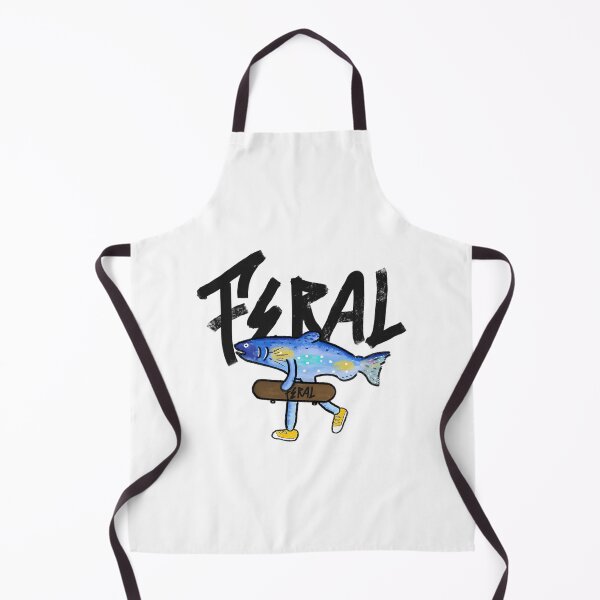 Item preview, Feral Streetwear Logo Surreal Skate Fish Design Salmon designed and sold by winter-harta.