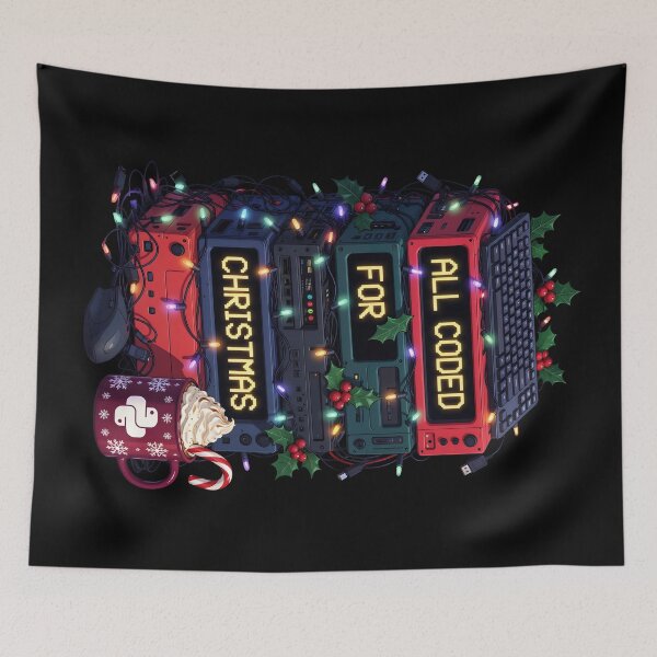 Item preview, All Coded For Christmas Coding Humor designed and sold by QuirkySpark.